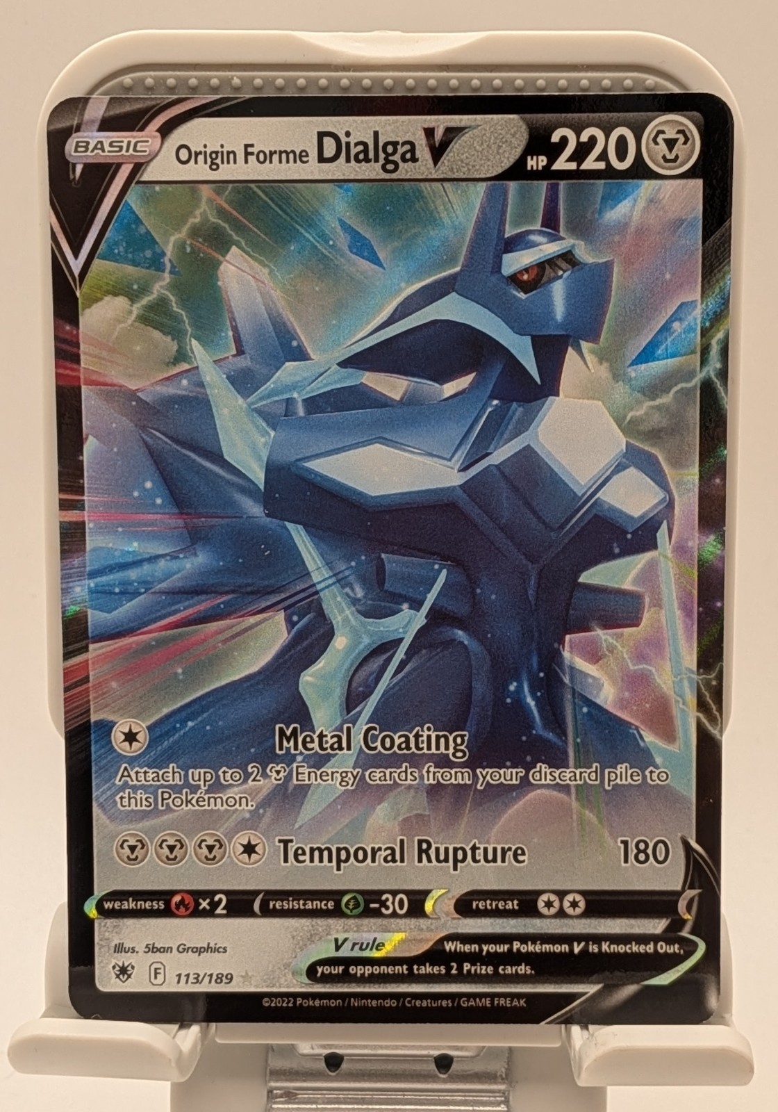 Origin Forme DIALGA V Pokemon 113/189 ASTRAL RADIANCE NM