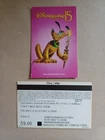 Disney Disneyland 15 Years PLUTO 2007 Euro Pass WWS Show Back VISA VF
