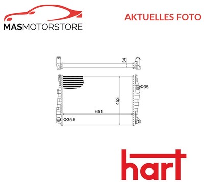 KÜHLER WASSERKÜHLER MOTORKÜHLER HART 621 997 H NEU OE QUALITÄT