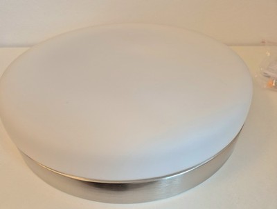 Nowodvorski Kasai Satin Deckenleuchte Nickel Glas 2x E27