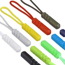 10 pcs/set 10 Color Zippers Pull Puller End Fit Rope Tag Replacement Clip Broken