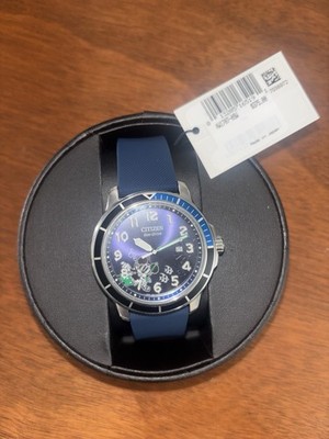 Citizen Men's AW1707-09W Disney Mickey Mouse Scuba Eco-Drive Solar Blue Watch