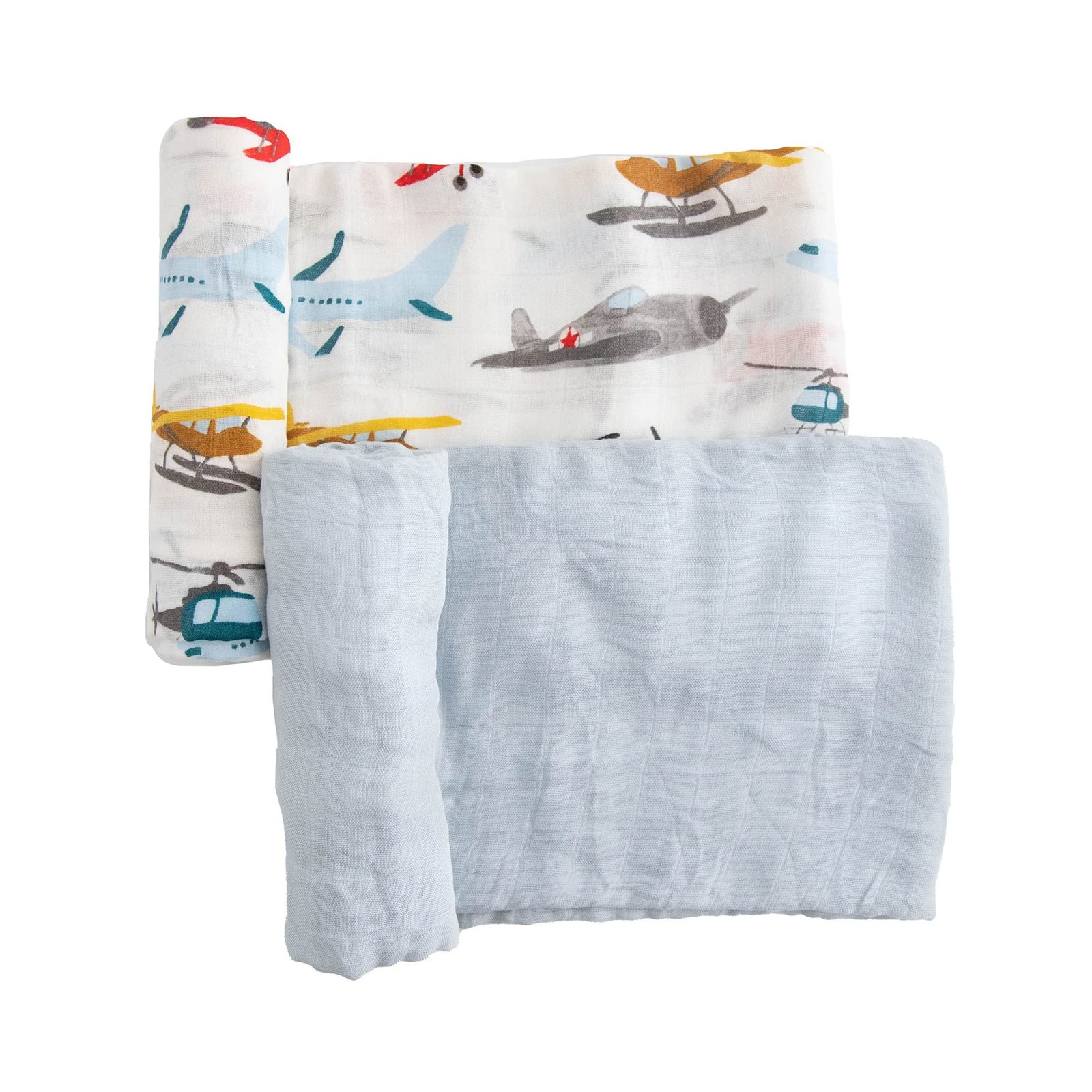 Cotton Muslin Swaddle Blanket Set for Newborns &ndash; 2 Pack, 4