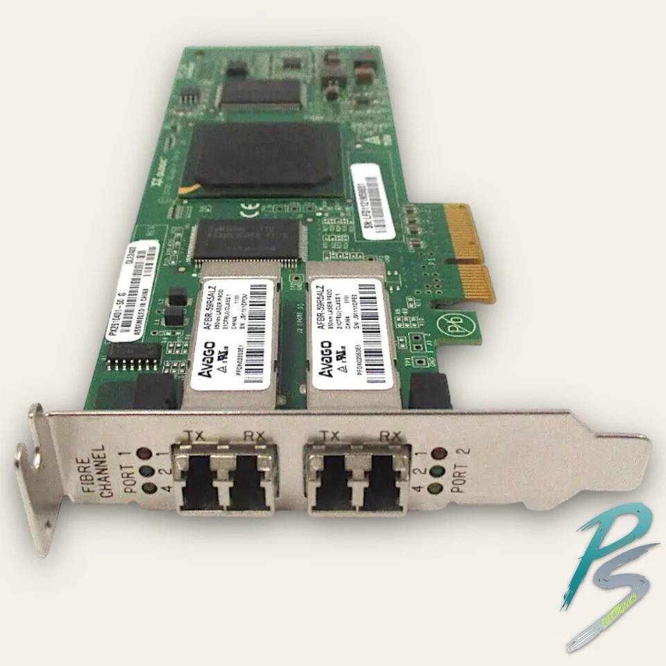QLOGIC QLE2462 Dual Port 4Gbps Fiber Channel HBA PX2510401-50 FTLF8524E2KNL - Image 3 of 3