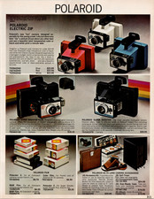 Polaroid Vintage 1970s Camera Ad Print Bell & Howell Mamiya 35mm Silent Movie
