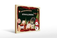 Holzschild Weihnachten GrüßE Aus Schmallenberg Geschenk Deko 40X30 Cm