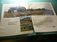 The FARM TRIMESTRIEL -AD- AUTOMNE 1968- TRACTEURS FORD 4000, 5000, 8000 2 PAGES