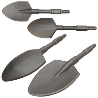 Demolition Hammer Clay Spade Scoop Shovel Bit Spline Shank Hex Drill 1-3/16"