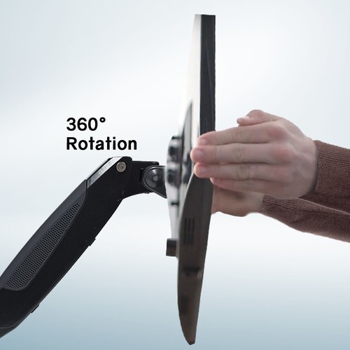 FORTIA Triple Computer Monitor Mount Stand Desk 3 Adjustable Arm Display Holder - Picture 7 of 12
