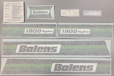 Bolens 1800 Eliminator