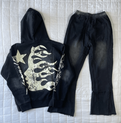 Black Hellstar Tracksuit - Size Small (See Size Guide) - Picture 2 of 11