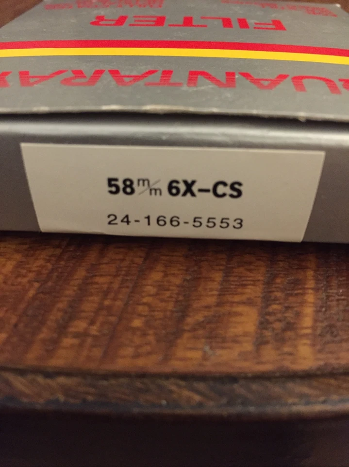 Quantaray Filter 58 mm  6X-CS  24-166-5553 -B - Image 3 of 3