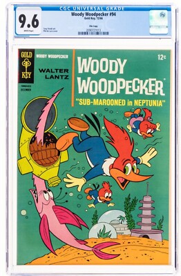   Woody Woodpecker #94 File Copy CGC 9.6 NM+ (Gold Key, 1966) White Pages  