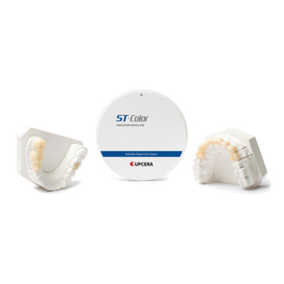 UPCERA ST Color Zirkon Blank 43 % Transluzenz und Voreingefärbt NEU 