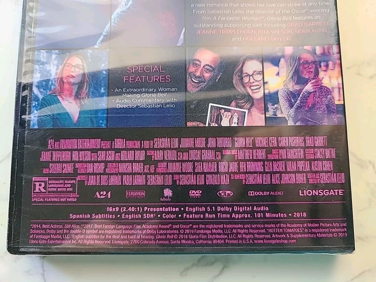 Gloria Bell NEW DVD Julianne Moore, John Turturro, Brad Gloria Bell NEW DVD Julianne Moore, John Turturro, Brad