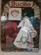 VTG 1993 Bucilla Stamped Embroidery "Nicole" Christmas Doll 83105 unopened