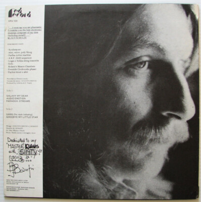 J.B. BANFI Galaxy My Dear LP 1978 Album Italy Red Record