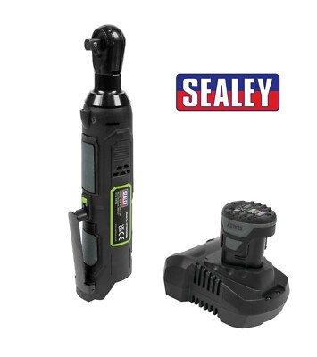 #ad Sealey Cordless Ratchet 3 8quot; Drive Wrench 10.8V 2Ah Battery Charger CP108VCRW GBP 65.95