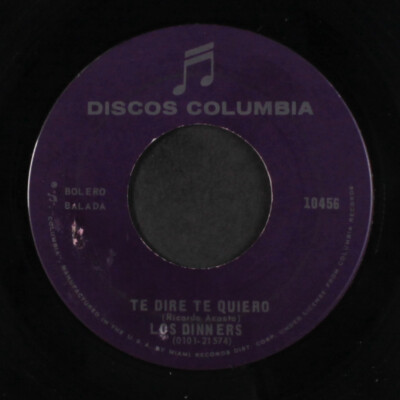 LOS DINNERS: te dire te quiero / la parranda COLUMBIA 7'' Single 45 RPM