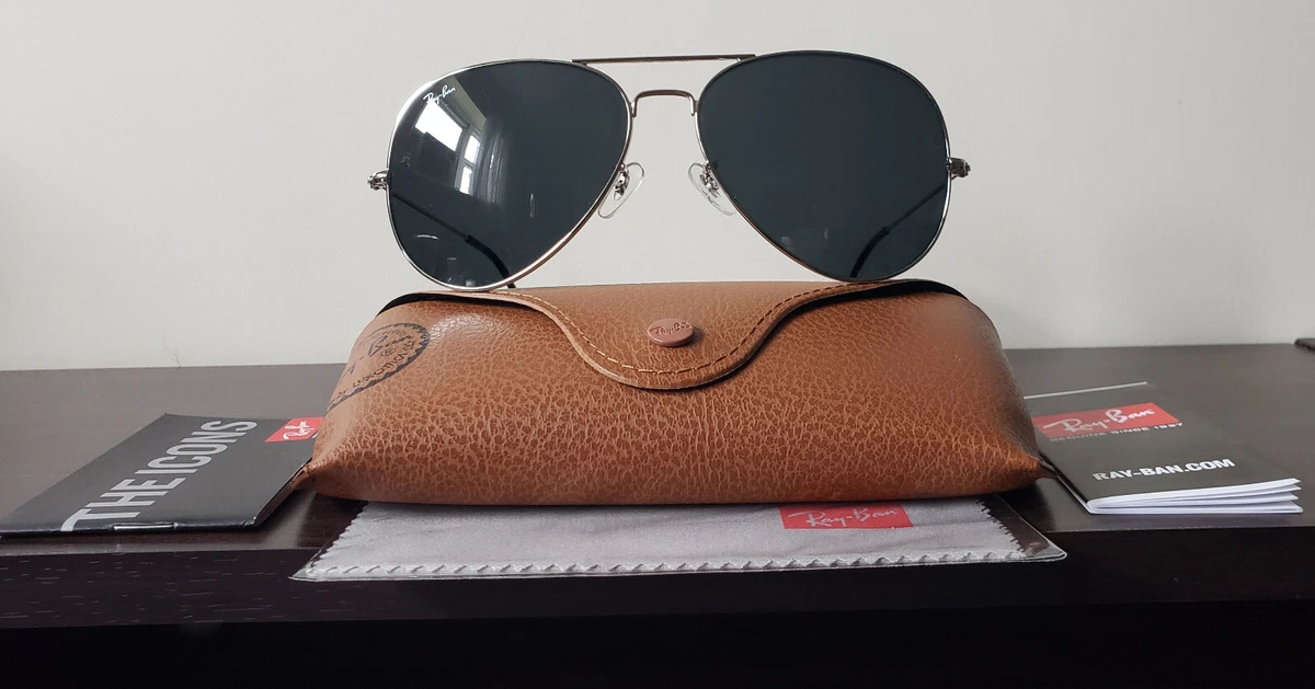Ray ban sales aviator sunglasses ebay