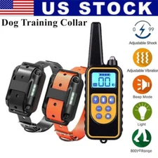 Wireless Electric Dog Fence Pet Containment System Shock Collar For 1/2 Dogs