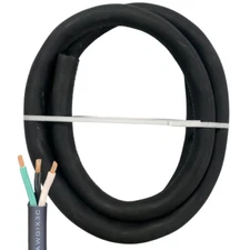 3 Ft. 6/3 6 AWG Gauge 3 Conductor SOOW Cable Wire 600V Portable Power Cable