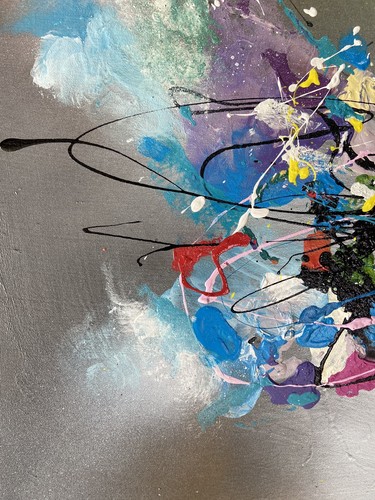 Contemporary Modern ABSTRACT ACRYLIC PAINTING 100 x 50cm Canvas dianeplantart - Picture 16 of 16