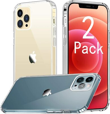 [2 Pack] Compatible with iPhone 12 Pro Max Case Anti-Drop Protective Cases Clear