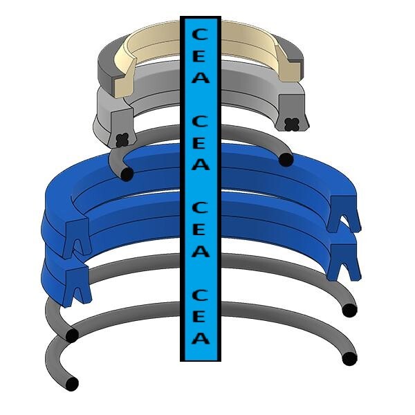 19000-09599 Hydraulic Blade Cylinder Seal Kit Fits Takeuchi