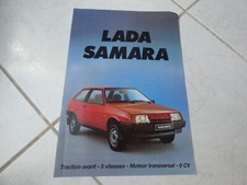 Feuillet Lada Samara 1986 brochure catalogue prospectus commercial