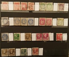 Timbres oblitérés anciens de NORVEGE