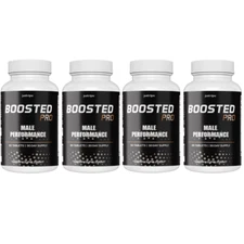 Boosted Pro Male Performance Supplement, Endurance for Men - 4 Bottles