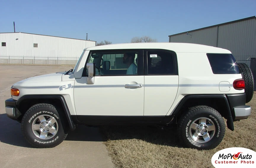 F1 SUV Body Line Vinyl Graphics Decals Pin Stripes 2007-2013 Toyota FJ Cruiser Foto 4 de 4