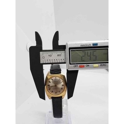 Timex Women\'s watch. Silver face, gold bevel. Dress watch Timex Women main image 2