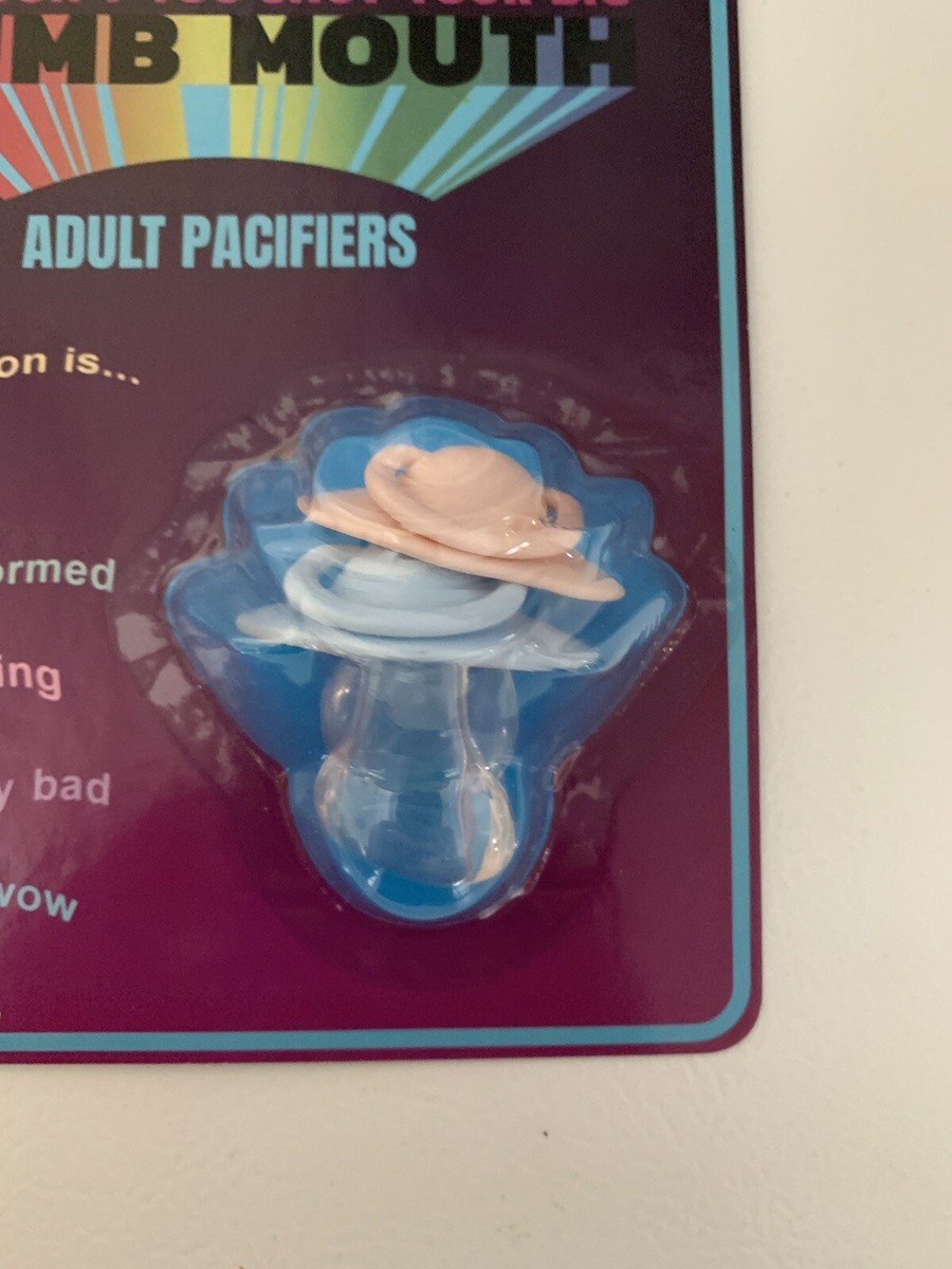 OBVIOUS PLANT Shut Your Big, Dumb Mouth Adult Pacifiers Satire Gag Gift