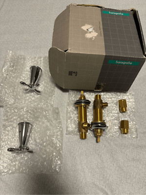 Hansgrohe Axor Phoenix chrome bath knobs handles parts kit Germany - NEW