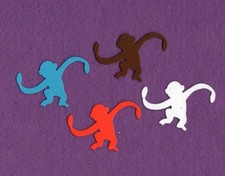 LITTLE MONKEY die cuts scrapbook cards