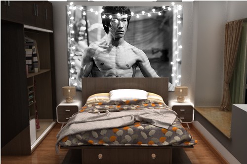 Bruce Lee Tapestry Art Wall Hanging Sofa Table Bed Cover Poster - Picture 6 of 12