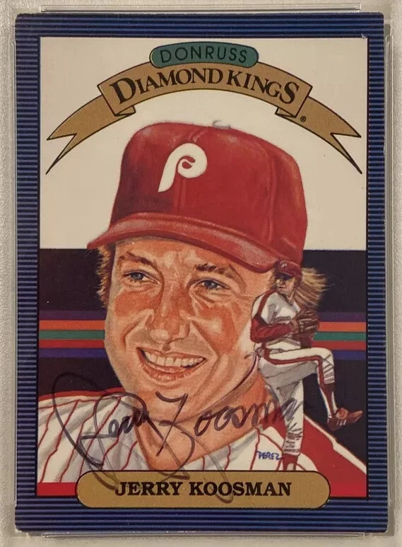 1986 Donruss Jerry Koosman Diamond King Signed Baseball Card PSA/DNA Certified - Image 3 of 3