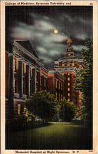 Postcard Syracuse New York College of Medicine Syracuse Univ Memorial Hospital