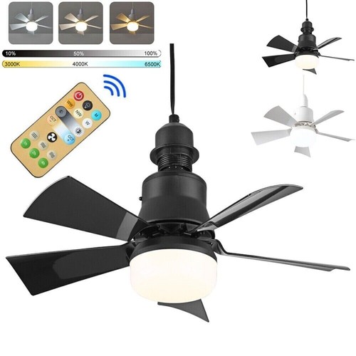 Modern Led Ceiling Fan with Light Dimmable E27 Bedroom Living Room Fan Lamp UK - Picture 2 of 16