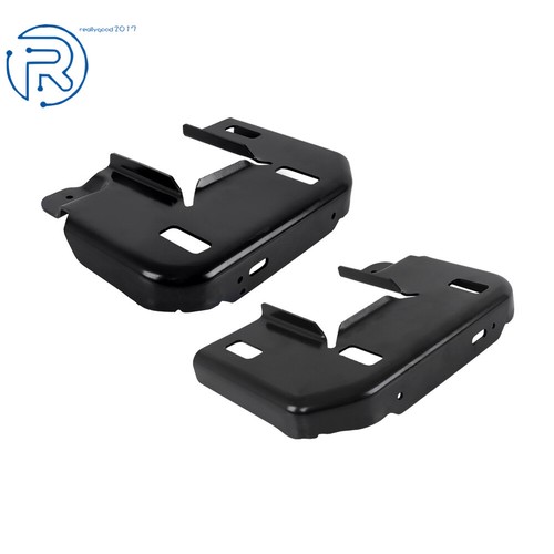 Front Bumper Bracket Frame Mount LH & RH Side For 2015-20 Ford F-150 Black Steel - Picture 2 of 12