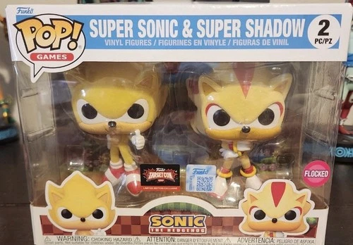 Funko Pop! Vinyl: Sonic the Hedgehog Super Sonic & Super Shadow 2-Pack Exclusive