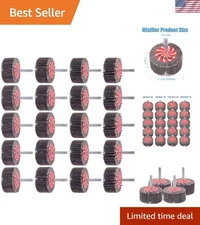 Abrasive Flap Wheel Sander Set 20 Pack Drill Flap Wheels for Metal Wood