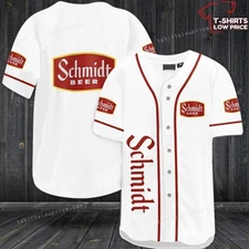 Schmidt Beer White Baseball Jersey_7cj_27