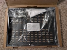 1U 4-Post Vented Server Rack Mount Shelf, EXTRA DEEP 21.7in adjustable