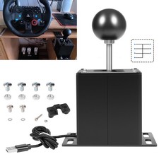 PC USB Sim Racing Shifter 6 R H Gear Shifter For Logitech G29 G27 Steering Wheel