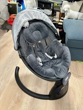 BabyBond Bluetooth Baby Swing   5 Speeds, Music, Remote, Portable, Black