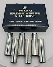 Suzuki Pitch-Pipe A-440 6 Keys Stainless Steel in Case Made In Japan
