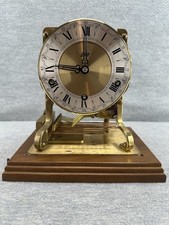 SCHATZ & SOHNE - Triple-Chime Skeleton Mantel Desk Clock No Key